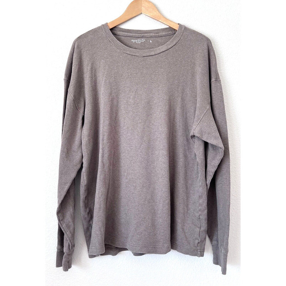Abercrombie & Fitch Mens Large Soft A&F Collection Relaxed Long Sleeve Shirt - Picture 1 of 5